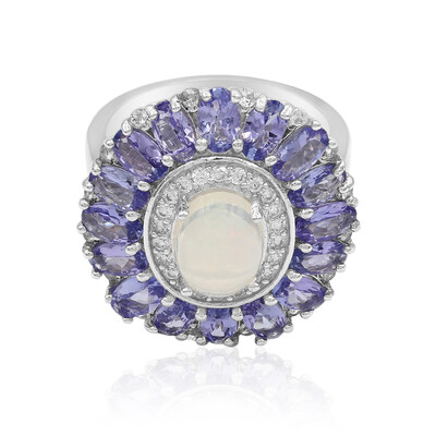 Bague en argent et Opale Welo