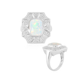 Bague en argent et Opale Welo