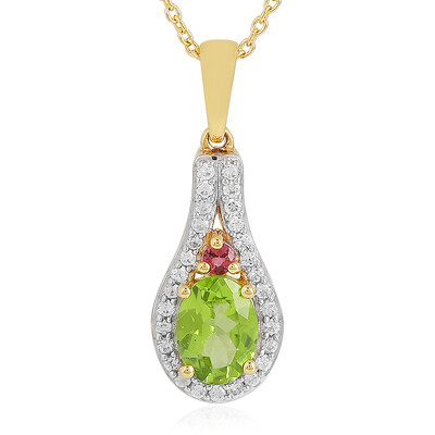 Collier en argent et Péridot
