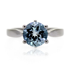 Bague en argent et Topaze bleu ciel