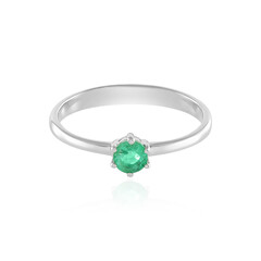 Bague en argent et Emeraude de Russie