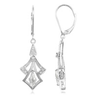 Boucles d'oreilles en argent et Goshénite