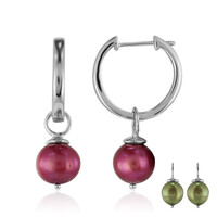 Boucles d'oreilles en argent et Perle de culture d'eau douce