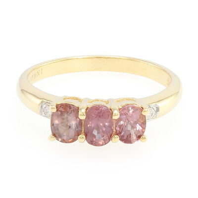 Bague en or et Saphir Padparadscha non chauffé (AMAYANI)