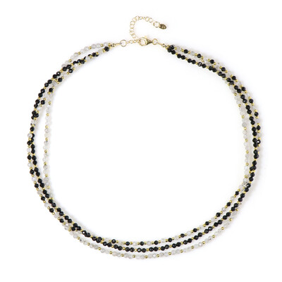 Collier en argent et Zircon de couleur argentée (Riya)