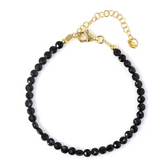 Bracelet en argent et Spinelle noir