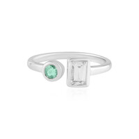 Bague en argent et Emeraude de Colombie