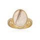 Bague en argent et Quartz rutile (Cheveux de Vénus) (Bali Barong)