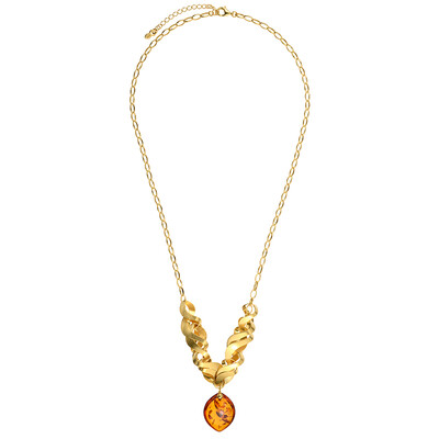 Collier en argent et Ambre baltique (dagen)