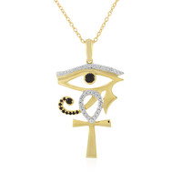 Collier en argent et Spinelle noir