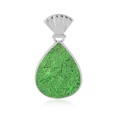 Pendentif en argent et Uvarovite (Bali Barong)