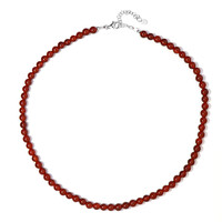 Collier en argent et Onyx rouge