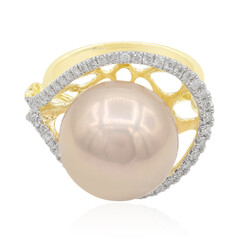 Bague en or et Perle Ming rose royal (TPC)
