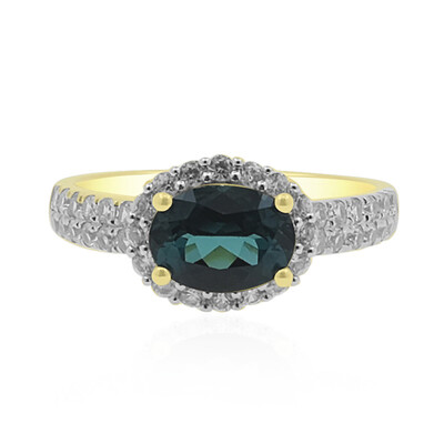 Bague en or et Indicolite du Brésil