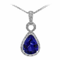 Collier en or et Tanzanite AAA (CIRARI)