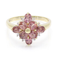 Bague en or et Saphir Padparadscha non chauffé (AMAYANI)