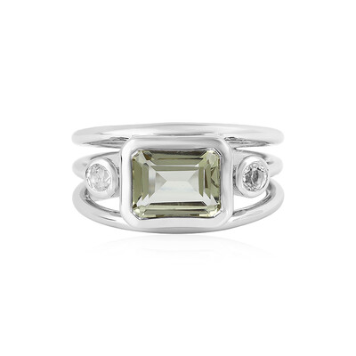 Bague en argent et Quartz citron