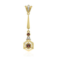 Pendentif en argent et Grenat du Mozambique