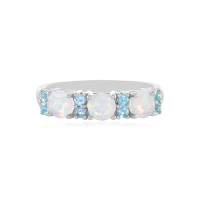 Bague en argent et Opale Welo