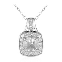Collier en argent et Topaze blanche