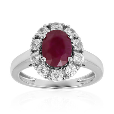 Bague en argent et Rubis du Kenya