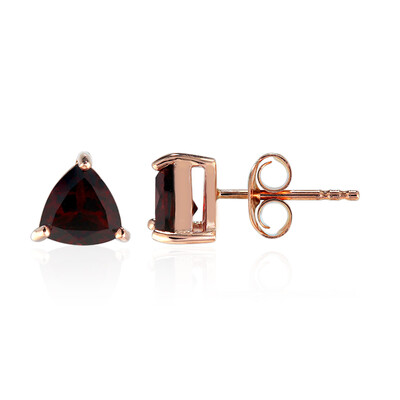 Boucles d'oreilles en argent et Grenat du Mozambique