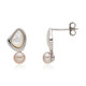 Boucles d'oreilles en argent et Nacre
