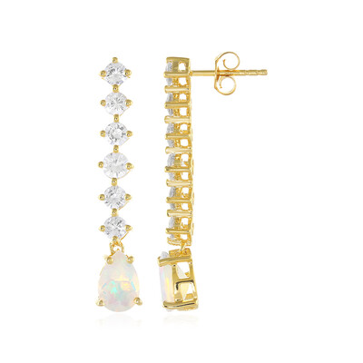 Boucles d'oreilles en argent et Opale Welo