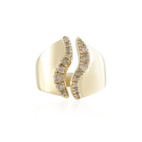 Bague en argent et Diamant chocolat I2