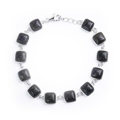 Bracelet en argent et Opale du Honduras