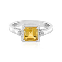 Bague en argent et Citrine