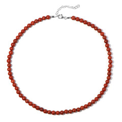 Collier en argent et Jaspe sanguin
