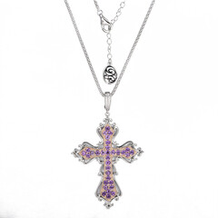Collier en argent et Améthyste de Zambie (Dallas Prince Designs)