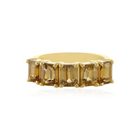 Bague en argent et Zircon jaune