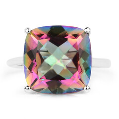 Bague en argent et Quartz mystique
