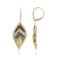 Boucles d'oreilles en or et Nacre (CIRARI)