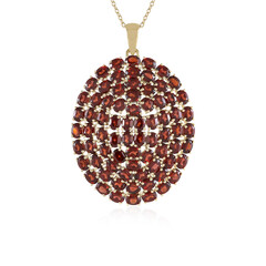 Collier en argent et Grenat du Mozambique