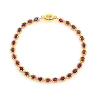 Bracelet en argent et Grenat Rhodolite