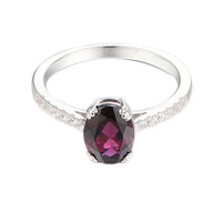 Bague en argent et Grenat de Tocantin