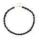 Collier en argent et Tourmaline noire