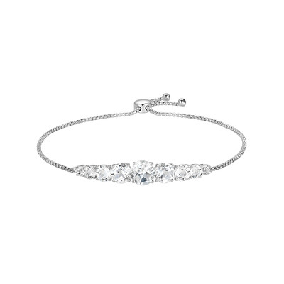 Bracelet en argent et Topaze blanche