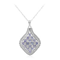 Collier en argent et Tanzanite