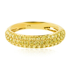 Bague en or et Diamant Jaune Canari SI