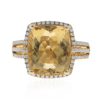 Bague en or et Béryl doré (CIRARI)