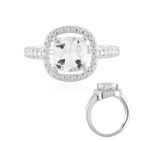 Bague en argent et Topaze blanche