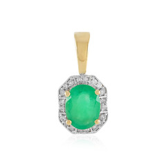 Pendentif en or et Emeraude du Brésil
