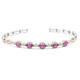 Bracelet en argent et Grenat violet à couleur changeante (Gems en Vogue)