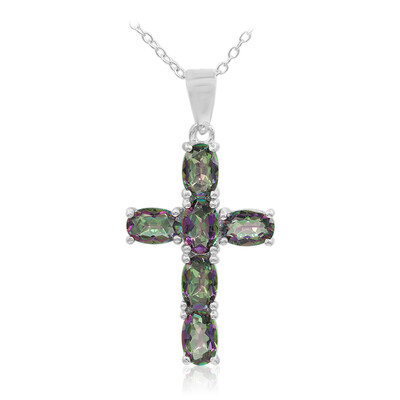 Collier en argent et Quartz mystique