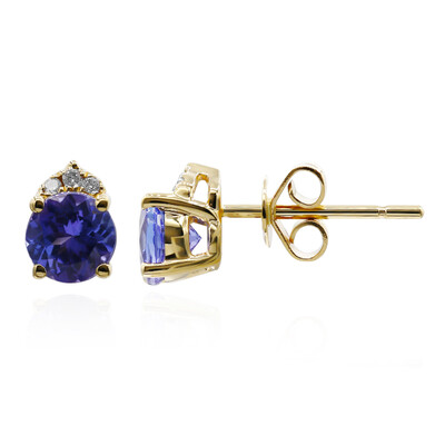 Boucles d'oreilles en or et Tanzanite AAA (CIRARI)