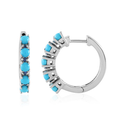 Boucles d'oreilles en argent et Turquoise Sleeping Beauty (Faszination Türkis)